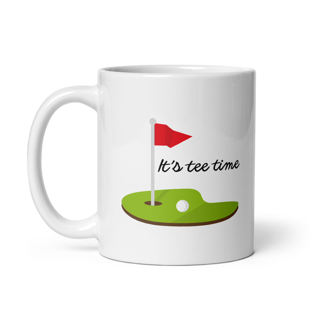 It’s Tee Time Golf Mug – Funny Golf Gift for Him, Dad, Husband or Golfer