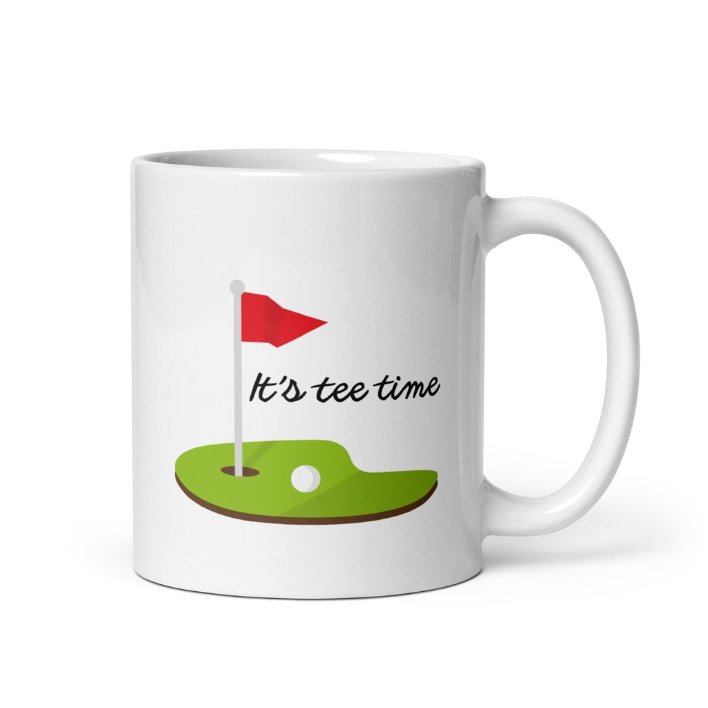 It’s Tee Time Golf Mug – Funny Golf Gift for Him, Dad, Husband or Golfer