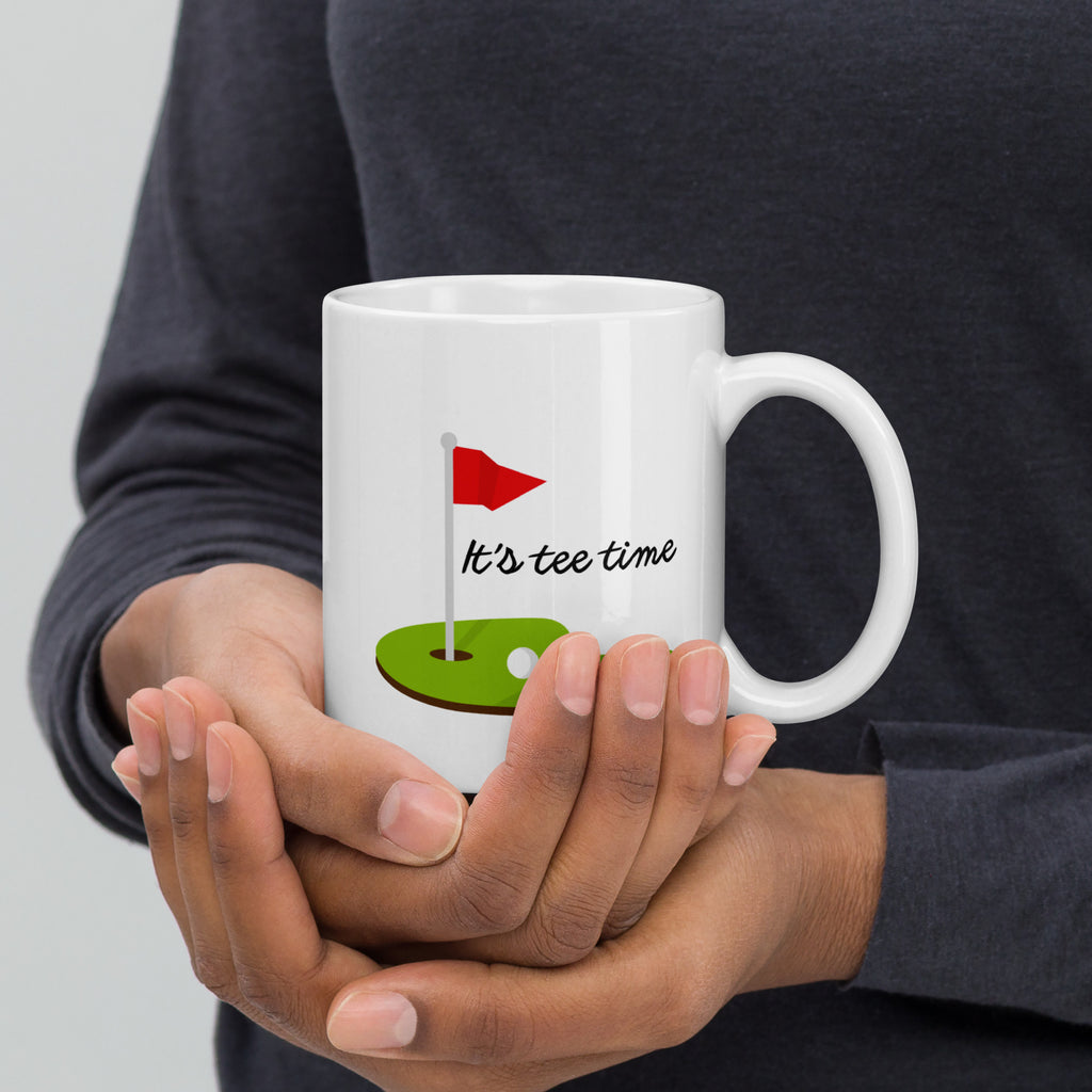 It’s Tee Time Golf Mug – Funny Golf Gift for Him, Dad, Husband or Golfer