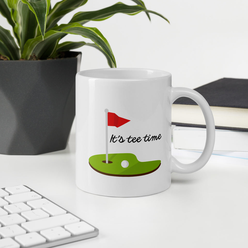 It’s Tee Time Golf Mug – Funny Golf Gift for Him, Dad, Husband or Golfer